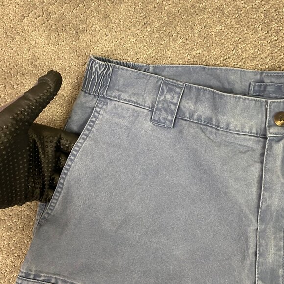 LL Bean Tropic Weight Cargo Shorts Men's 36 Blue 10" Comfort Waist Utility - Picture 2 of 13